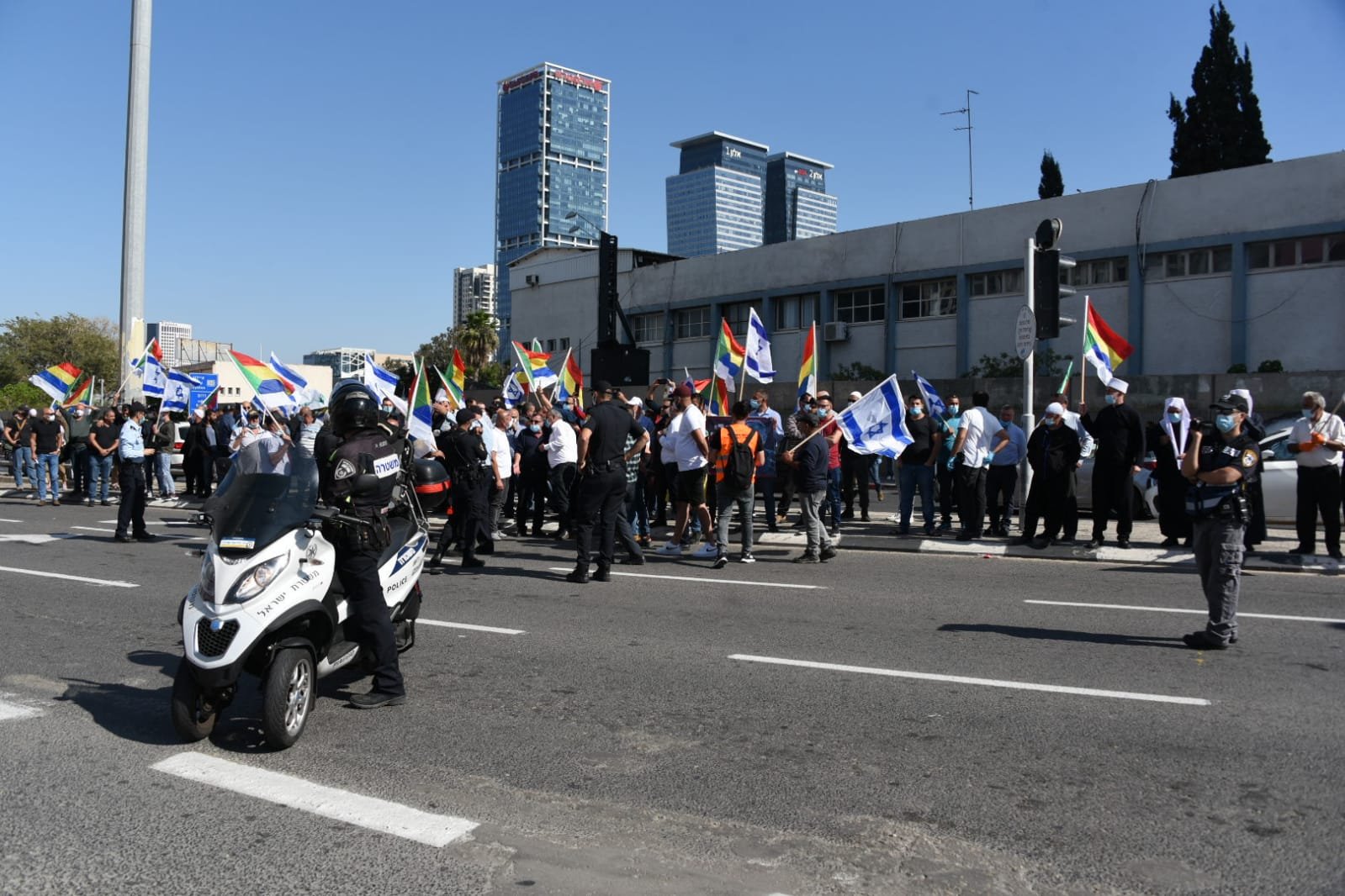المجالس الدرزية والشركسية تتظاهر في تل ابيب -4