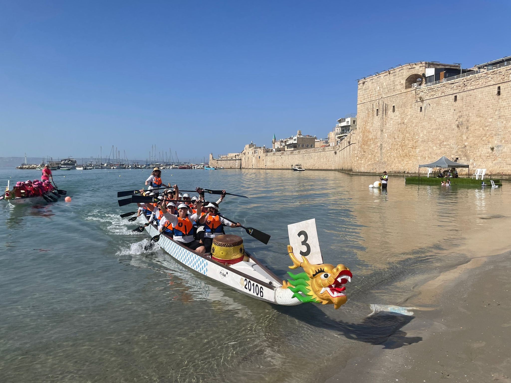 بطولة البلاد ومهرجان قوارب الدراغون بأجمل حلة على شاطئ العرب في عكا-2