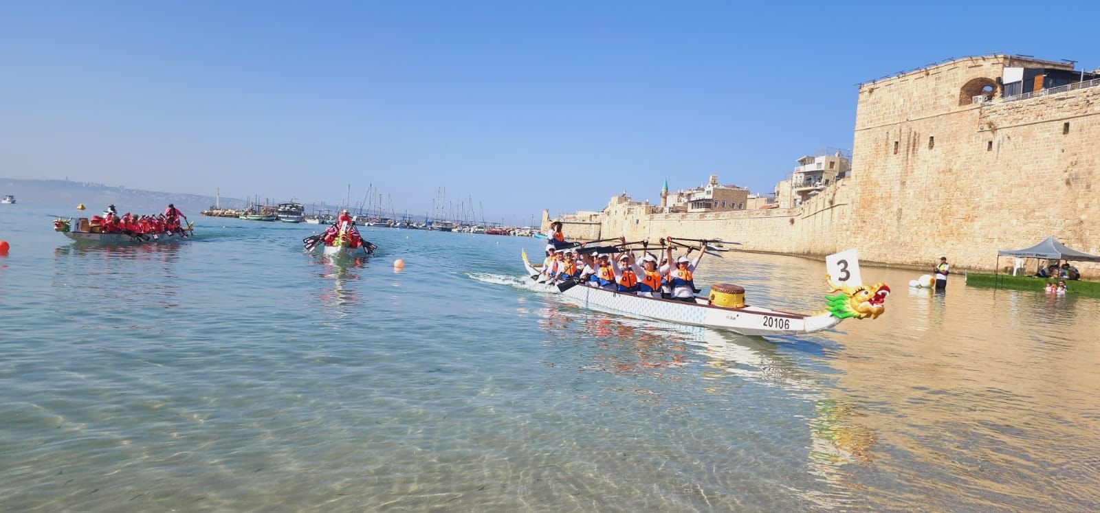 بطولة البلاد ومهرجان قوارب الدراغون بأجمل حلة على شاطئ العرب في عكا-5