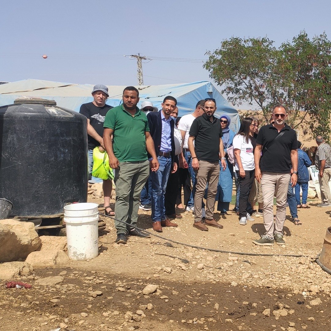 فعالية تضامن بالتجمعات البدوية بمنطقة طوباس-3