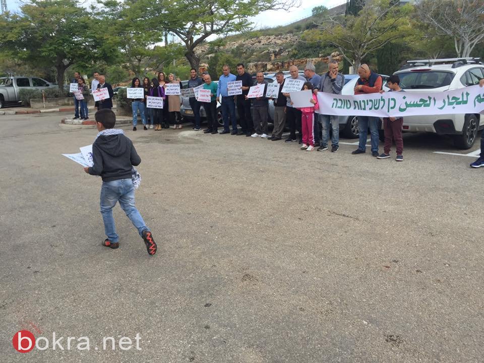 اهالي سخنين يتظاهرون في منطقة "ترديون" لتصدي لمخطط تجريف شارع الشكاير-5