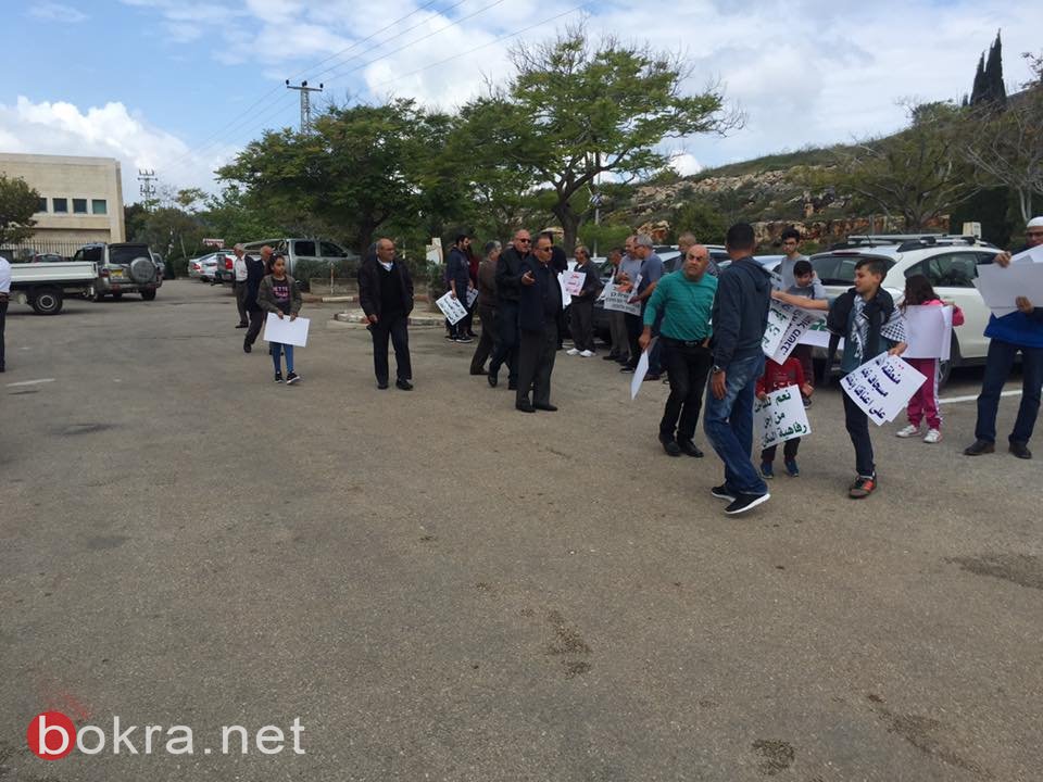 اهالي سخنين يتظاهرون في منطقة "ترديون" لتصدي لمخطط تجريف شارع الشكاير-20