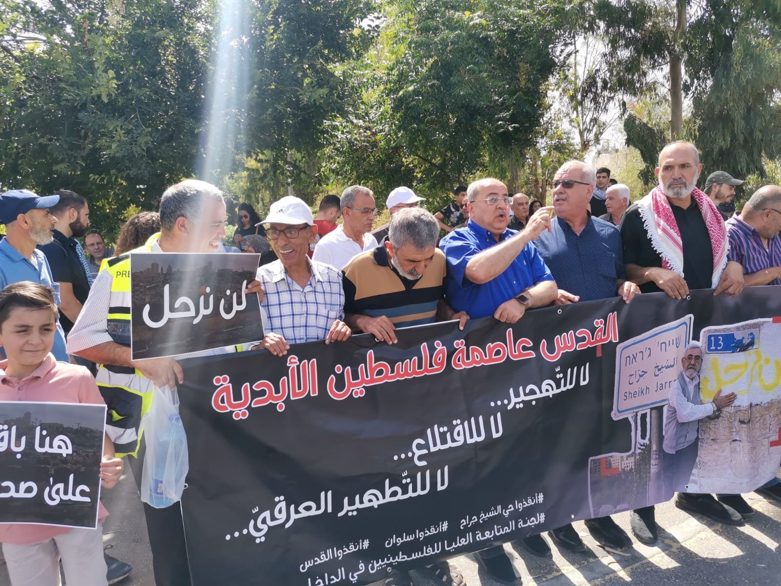القدس: المئات يتظاهرون في الشيخ جراح ضد مخططات التهجير-9