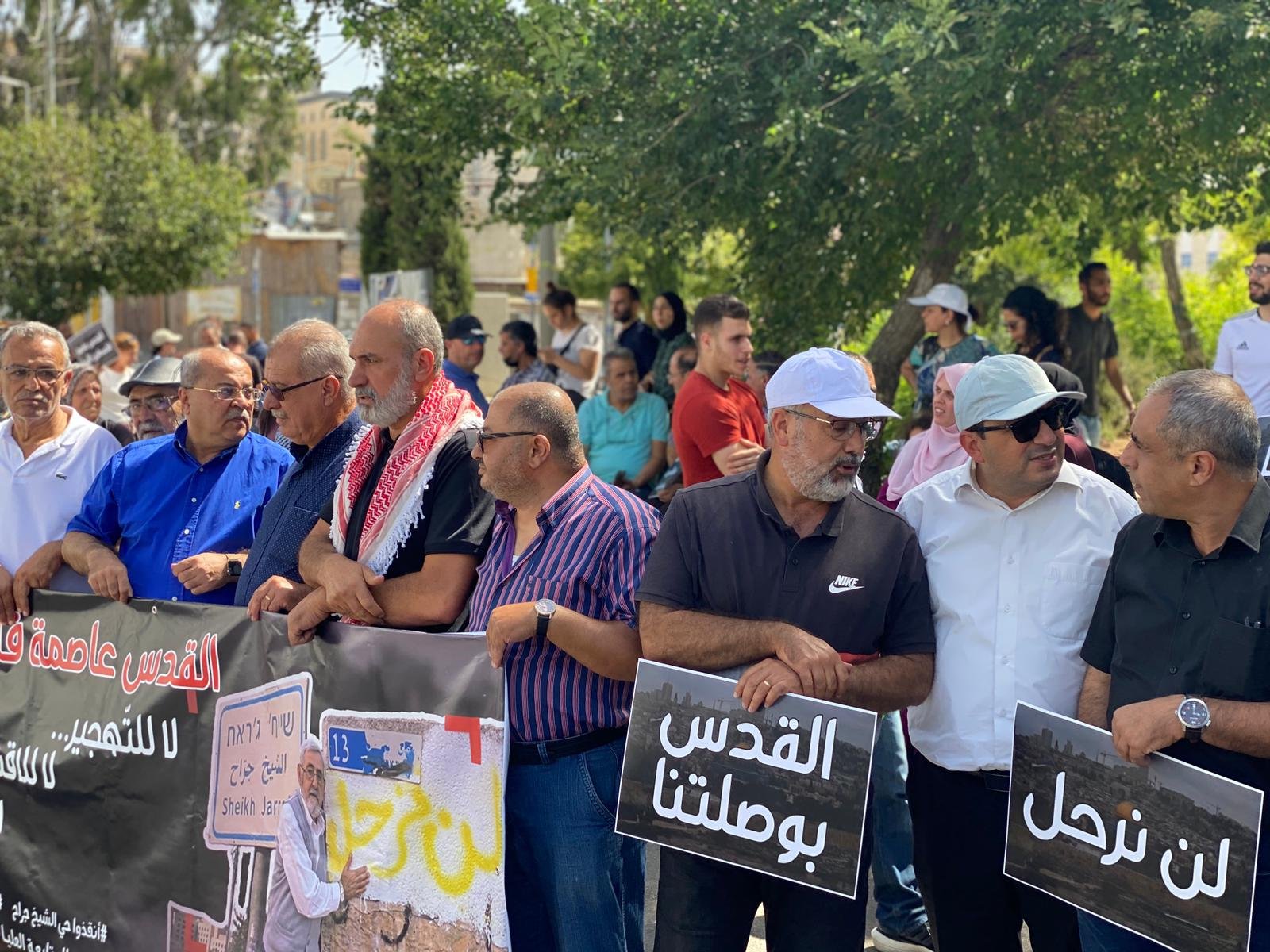 القدس: المئات يتظاهرون في الشيخ جراح ضد مخططات التهجير-11
