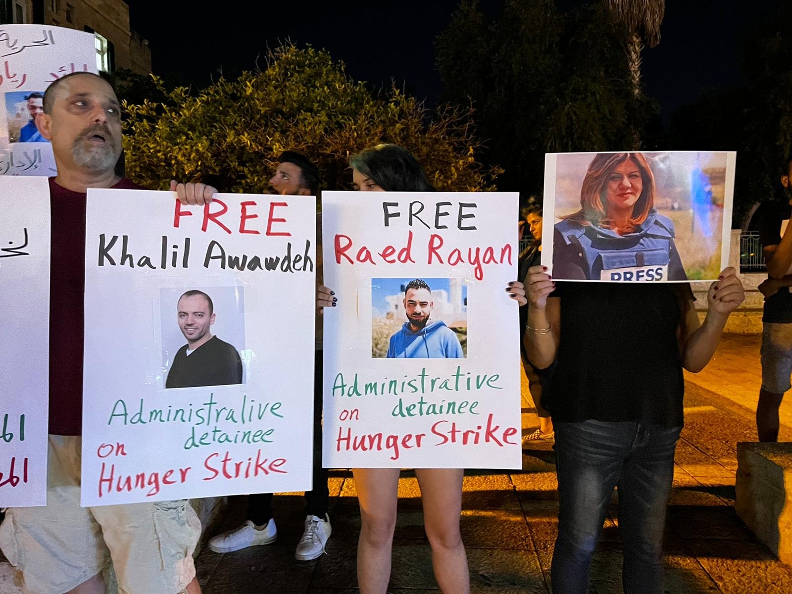 حيفا: وقفة التحام مع الأسرى المضربين عن الطعام وضد الاعتقالات الإدارية-3