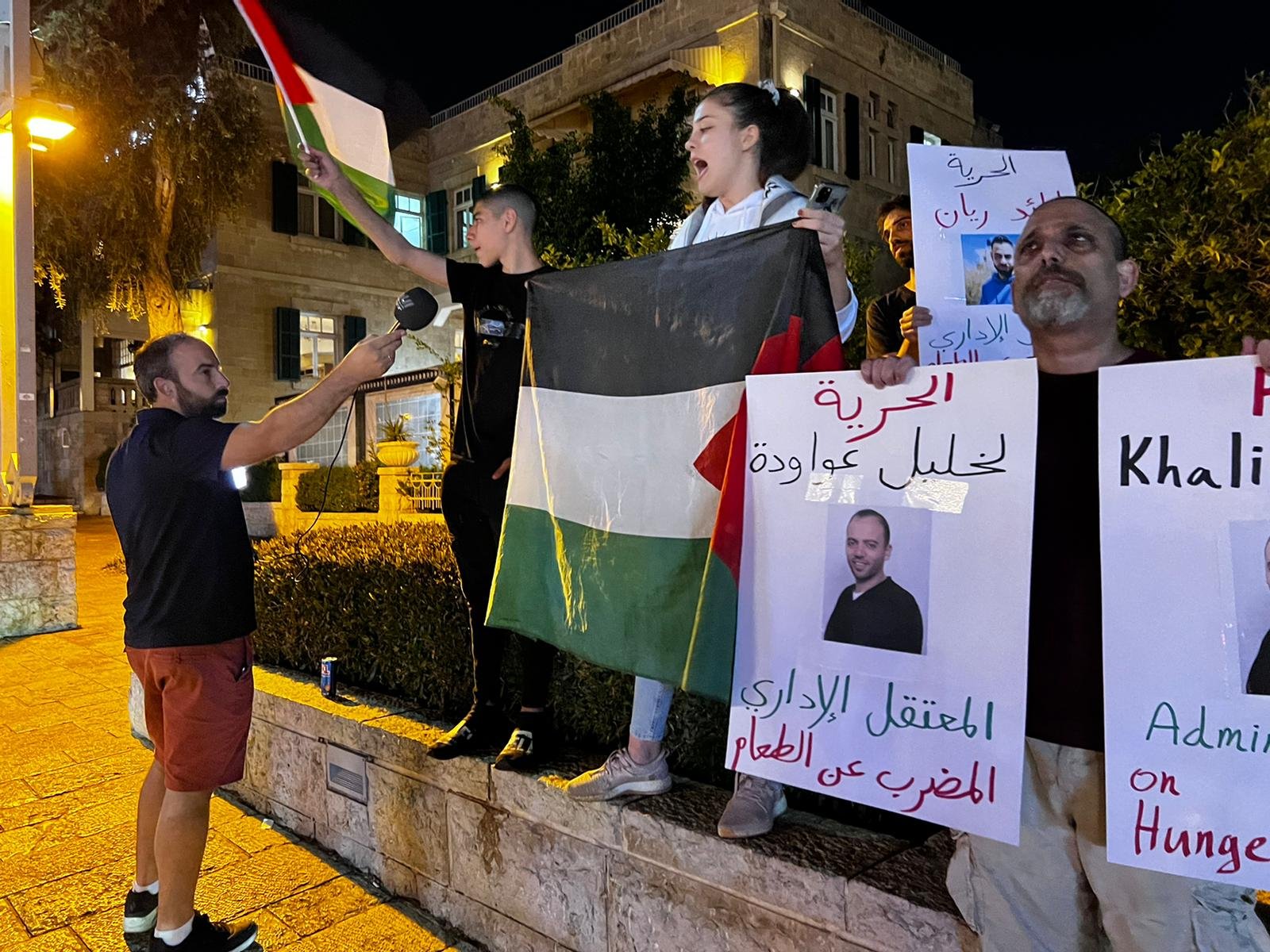 حيفا: وقفة التحام مع الأسرى المضربين عن الطعام وضد الاعتقالات الإدارية-6