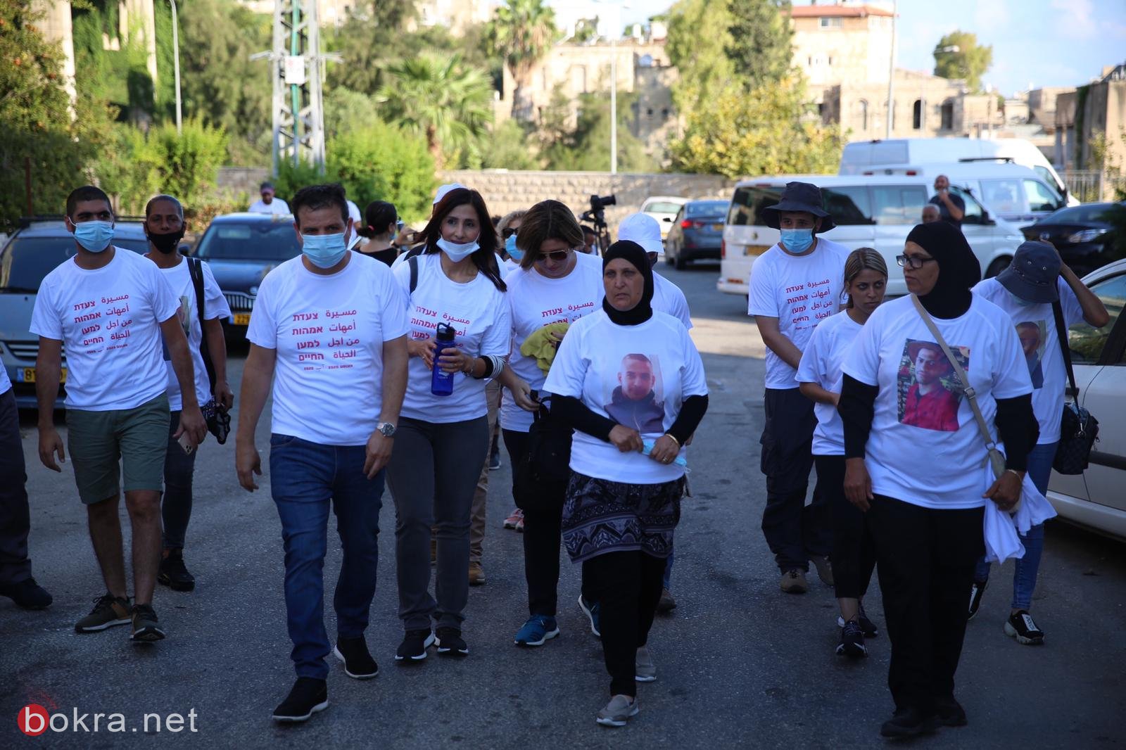 انطلاق مسيرة امهات من اجل الحياة من حيفا الى القدس مشيا على الاقدام-4