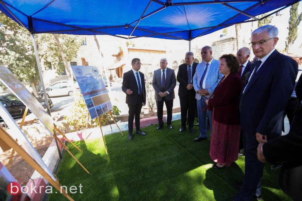 جامعة القدس ووكالة بيت مال القدس تضعان حجر أساس مشروع النادي البيئي ومرافقه-1