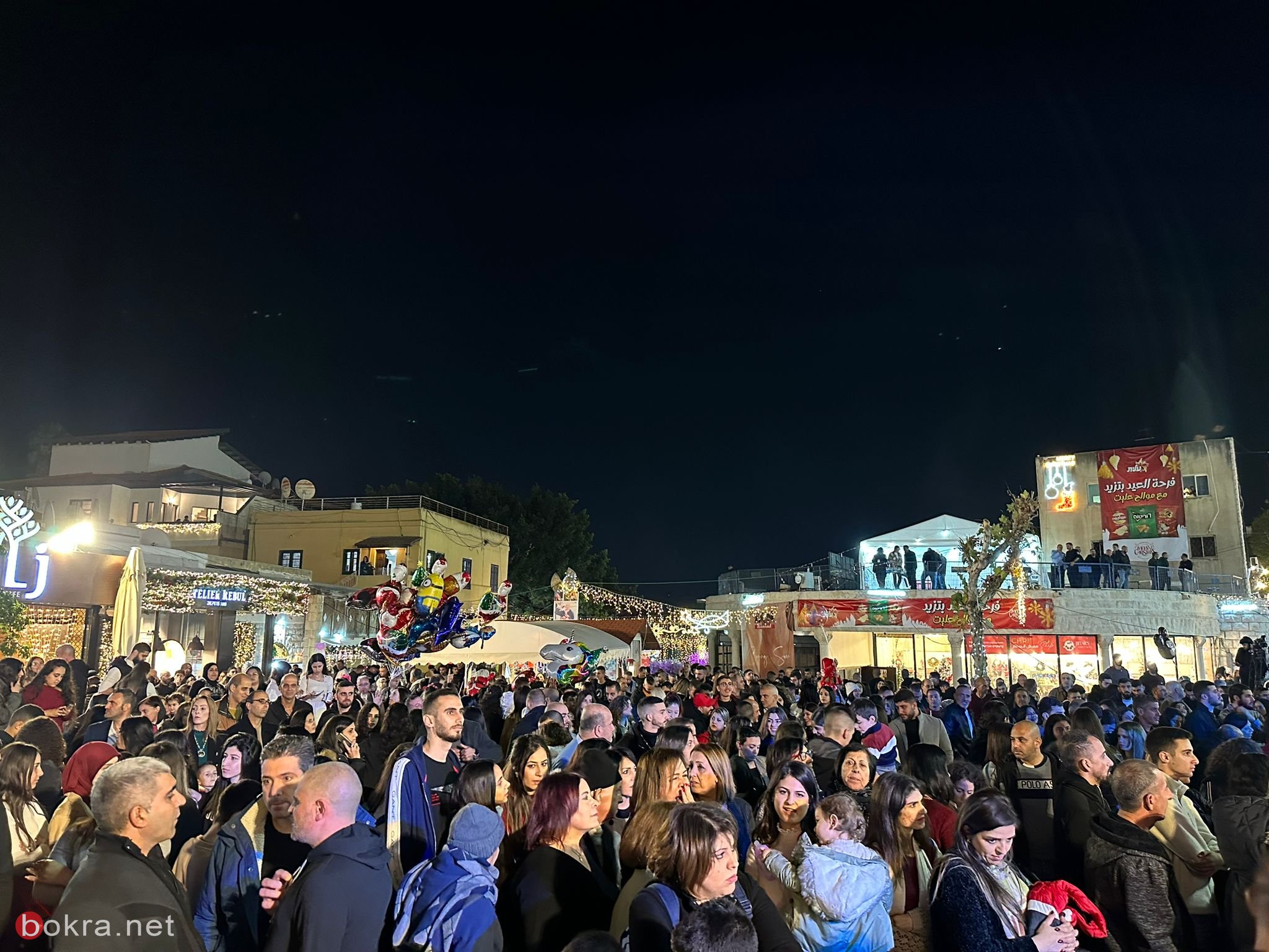 الناصرة: الاف المشاركين في احتفال اضاءة شجرة عيد الميلاد في ساحة العين-18
