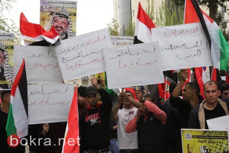 وقفة تضامنية أمام السفارة المصرية ضد التفجيرات الإرهابية برام الله-19