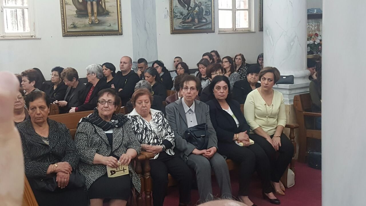 صلاة على ارواح شهداء الشعانين في الكنيسة القبطية في الناصرة-8