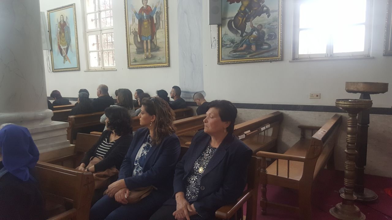 صلاة على ارواح شهداء الشعانين في الكنيسة القبطية في الناصرة-14