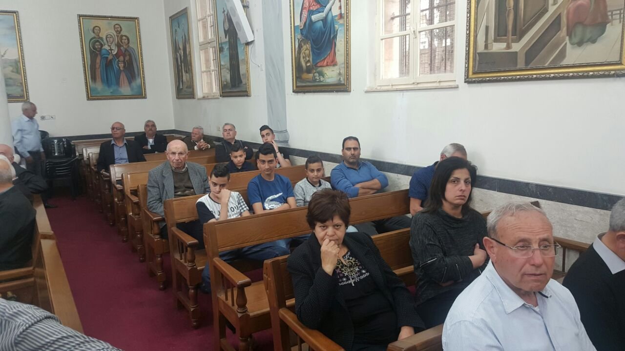 صلاة على ارواح شهداء الشعانين في الكنيسة القبطية في الناصرة-20