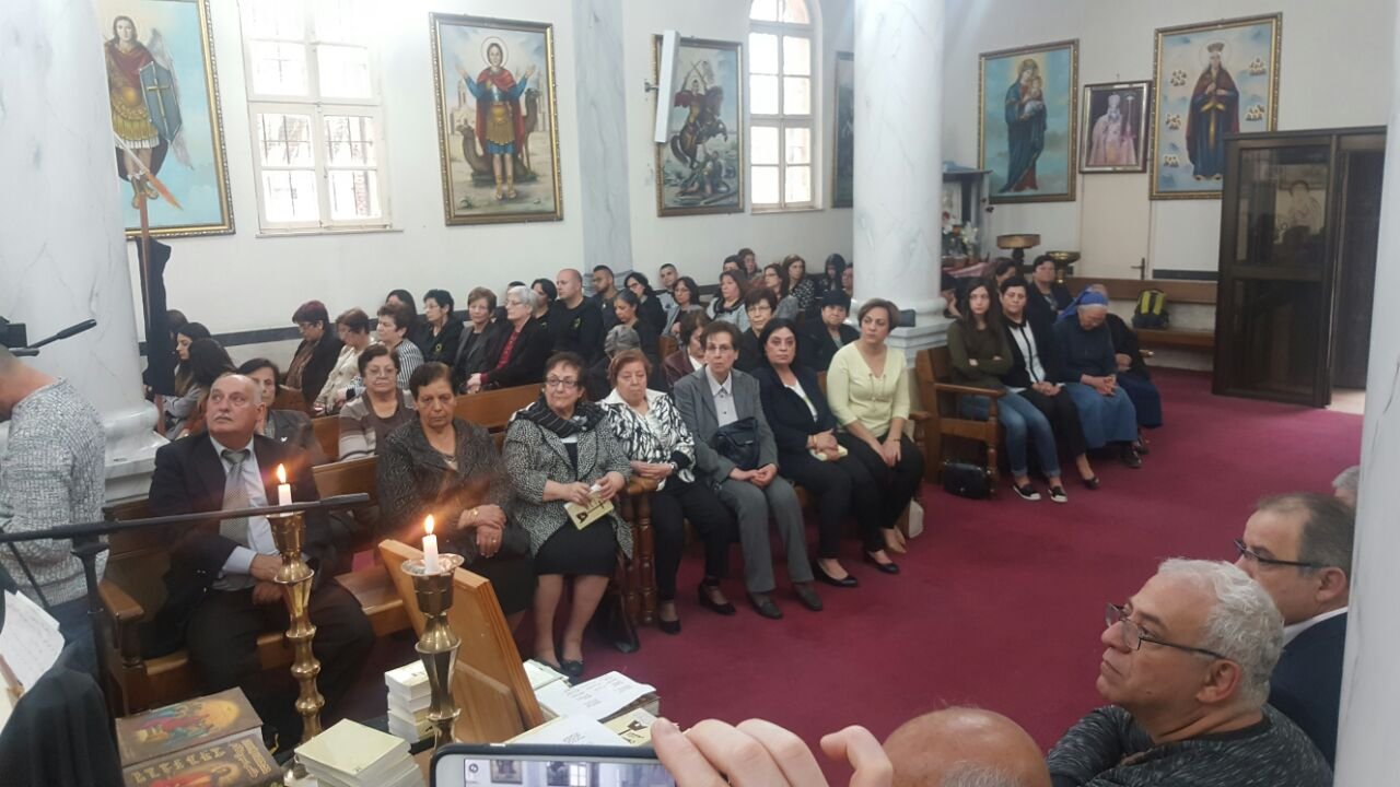 صلاة على ارواح شهداء الشعانين في الكنيسة القبطية في الناصرة-28