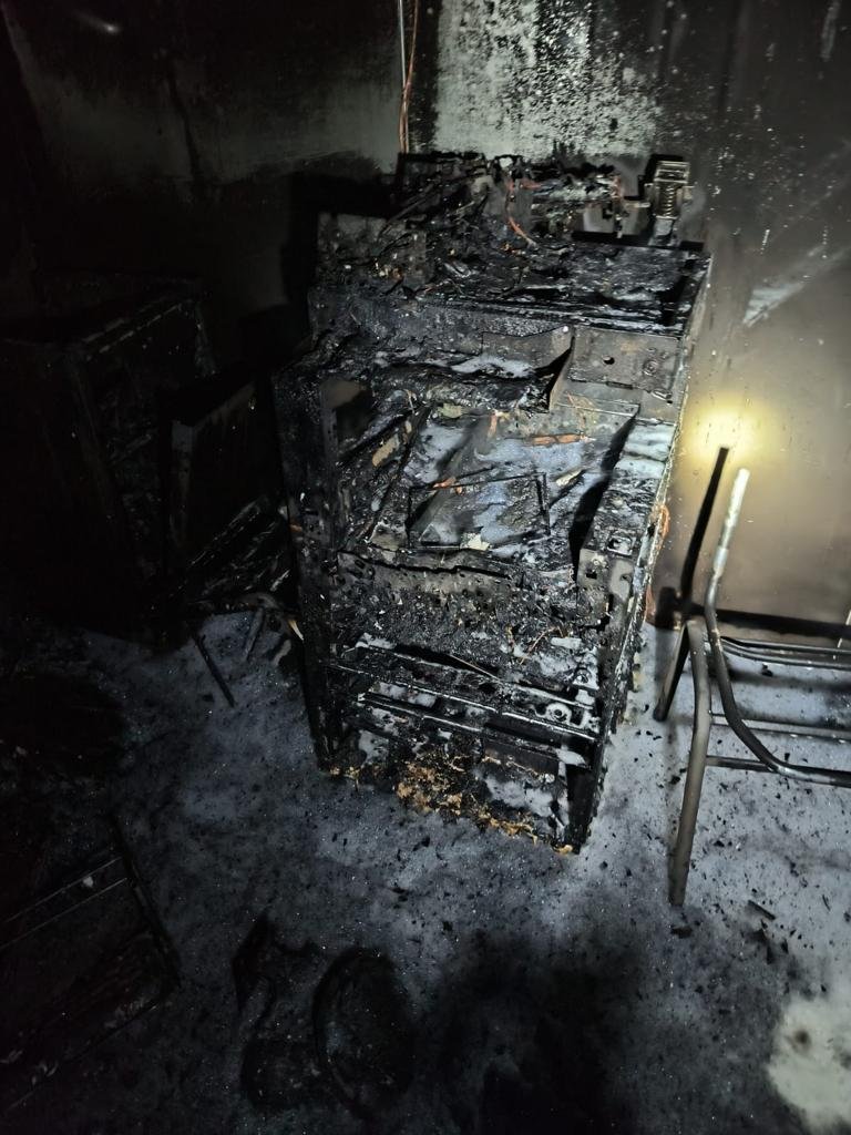 النقب إندلاع حريق في بناية للروضات في قرية ابو تلول-2