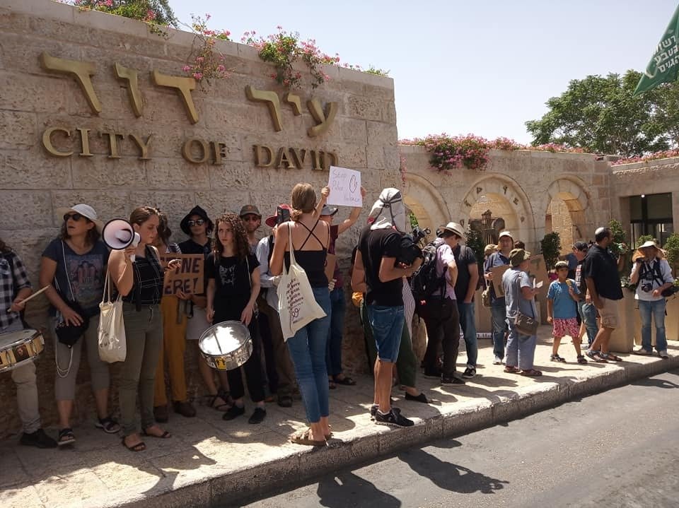 تظاهرة في سلوان ضد الاستيطان والسيطرة على المنازل الفلسطينية-1