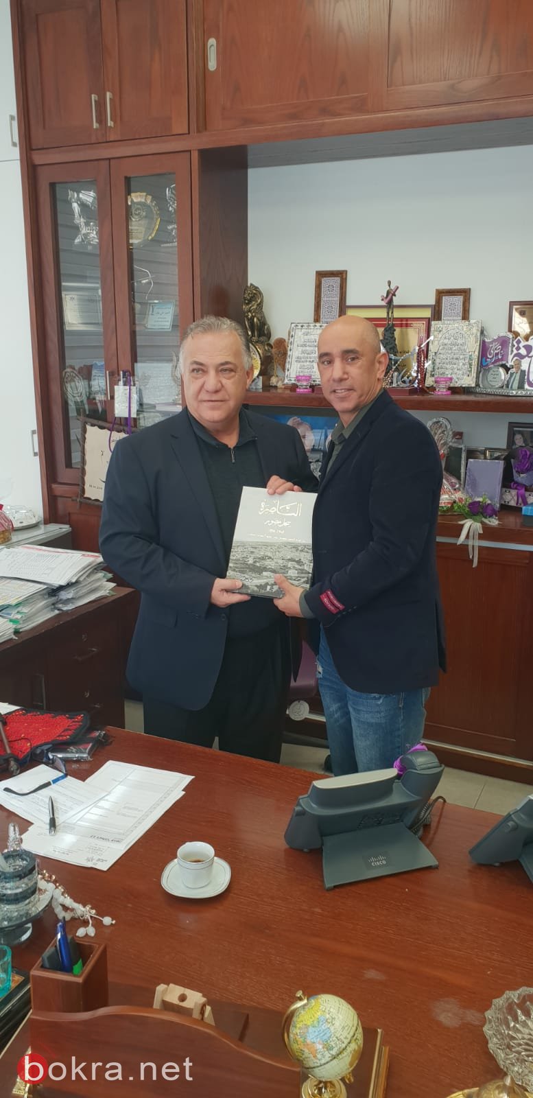جوهر أبو لاشين بطل العالم في الملاكمة يزور بلدية الناصرة-3
