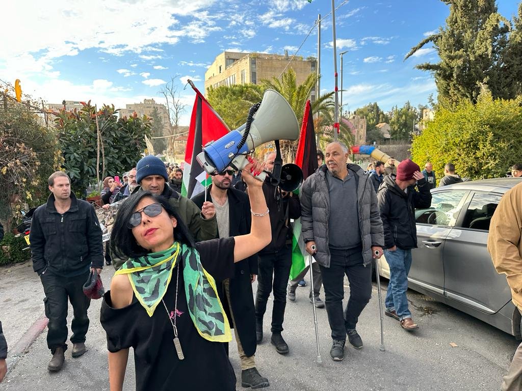 المظاهرة الاسبوعية في الشيخ جراح احتجاجا علي الاستيطان-0
