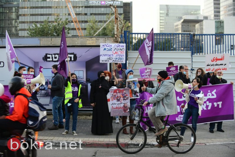 مبادرة "نقف معًا": مظاهرة عربية-يهودية ضد العنف والجريمة أمام بيت أوحانا-3