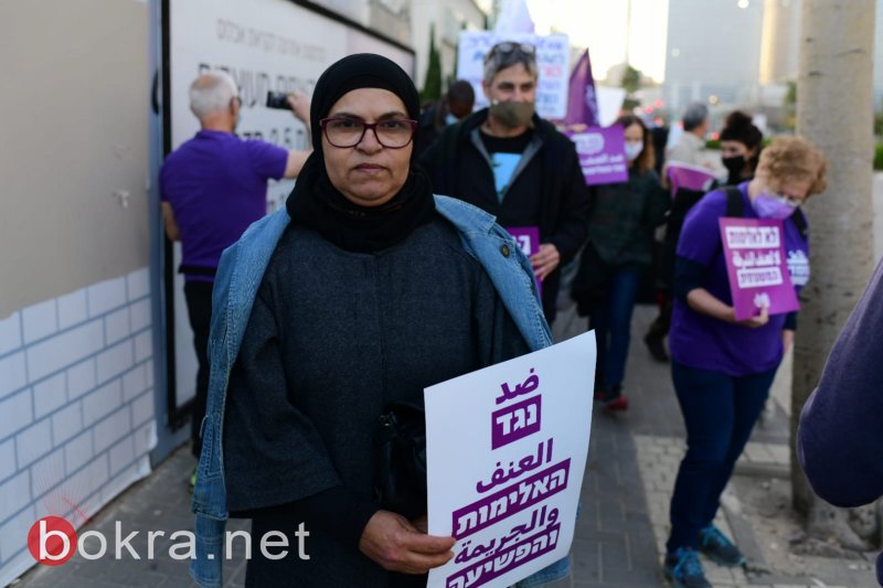 مبادرة "نقف معًا": مظاهرة عربية-يهودية ضد العنف والجريمة أمام بيت أوحانا-6