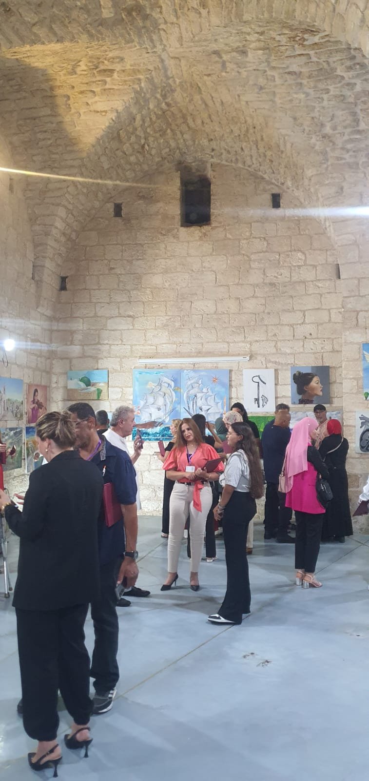 معرض فن تشكيلي "لمسات ابداعية" في جالري انماء في الناصرة-4