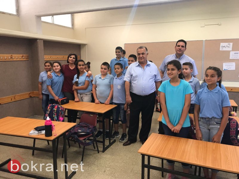 رئيس بلدية الناصرة وطاقم الجهاز التربوي يتفقدون مدرسة الكروم ومدرسة المجد-4