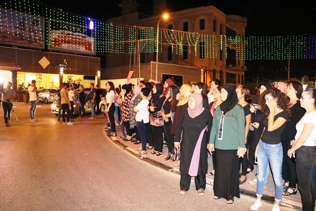 المئات في مجد الكروم يحتجون على قتل هبة مناع-7