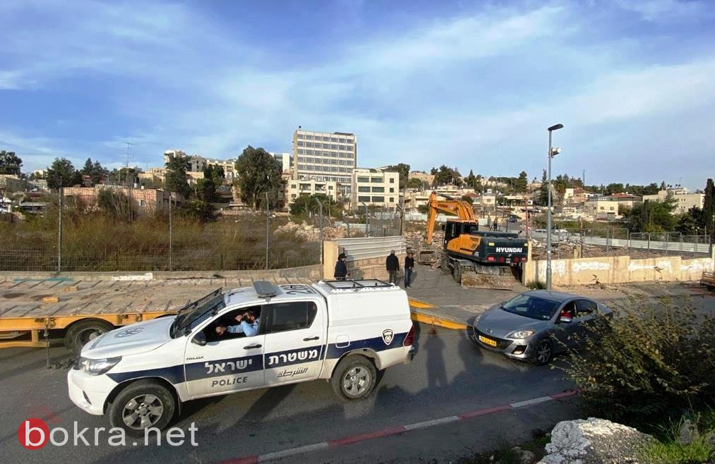 بلدية القدس تشرع بتجريف قطعة ارض في حي الشيخ جراح-0