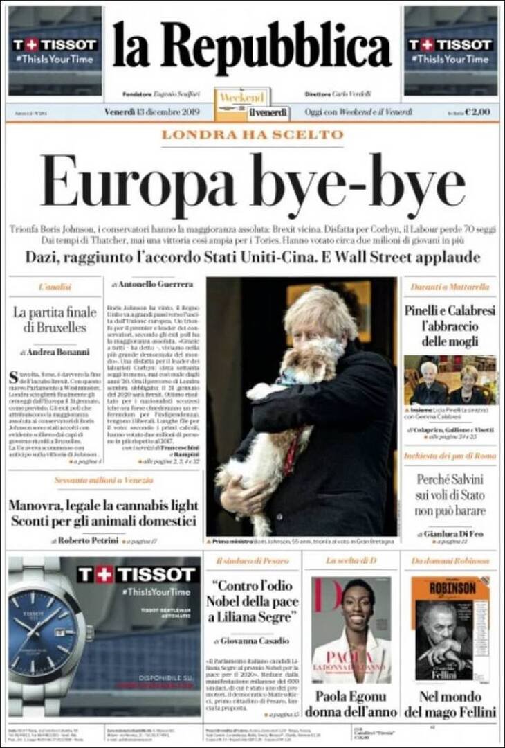صحيفة فرنسية تسخر من رئيس وزراء بريطانيا بعد فوز حزبه بالانتخابات -0