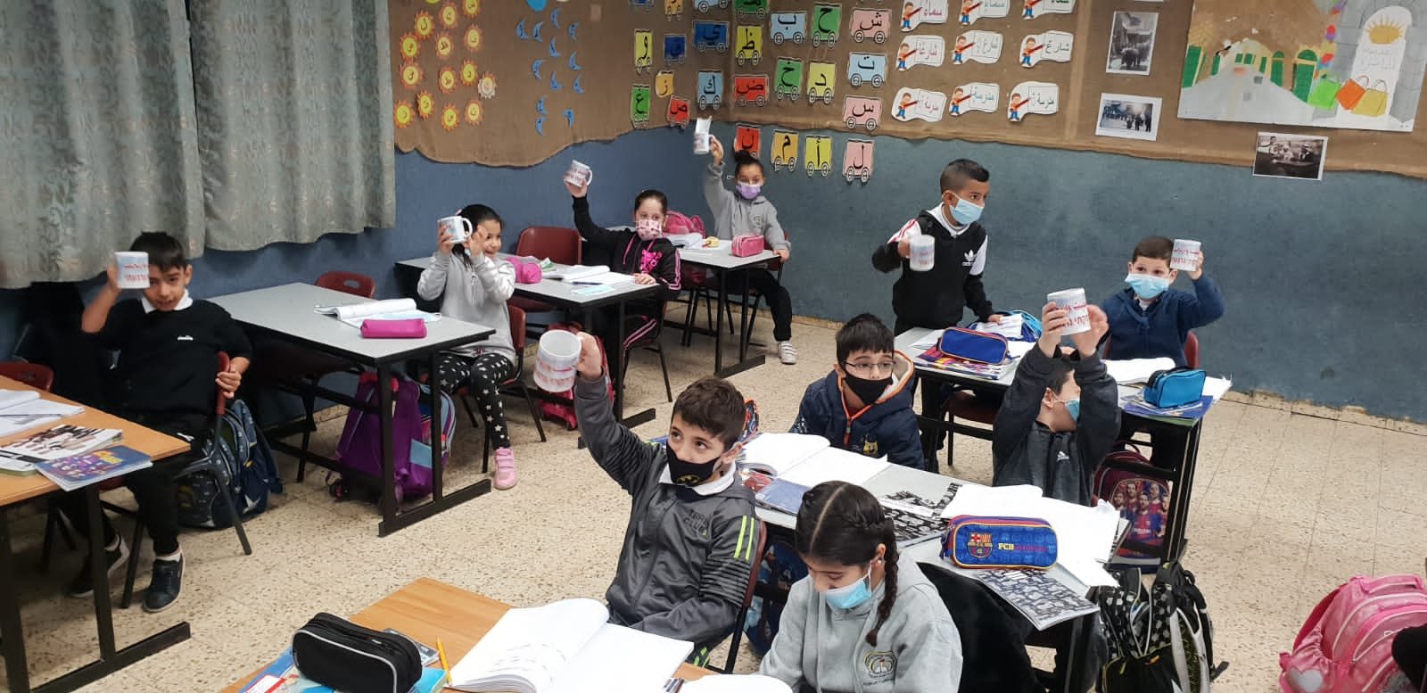 الناصرة: البلدية توزع مواد اعلامية للوقاية من الكورونا في المدارس-5