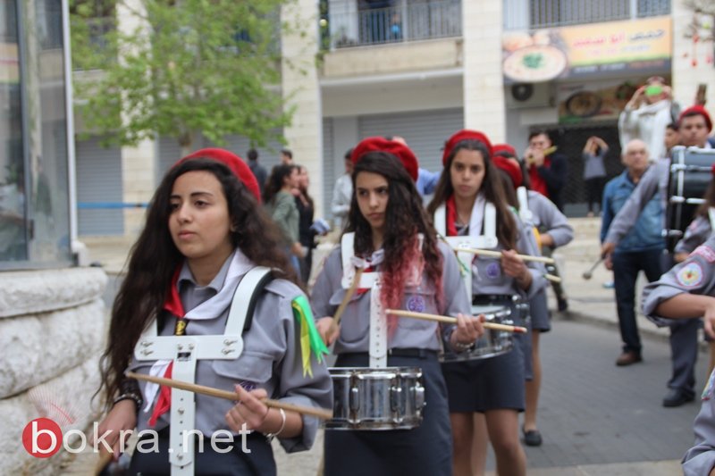 مسيرة كشفية ضخمة في الناصرة احتفالا بسبت النور وقدوم الفصح المجيد-8