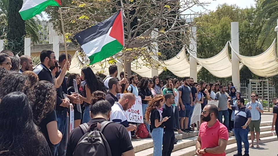 جامعة تل أبيب: الحركات الطلابية تنظم تظاهرة احتجاجية على أحداث أمس في غزة -2