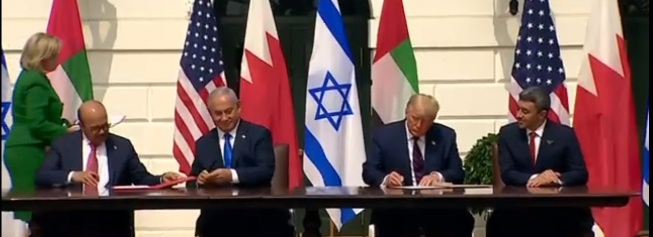 بالفيديو:رسميا.. الإمارات وإسرائيل توقعان معاهدة السلام التاريخية-4