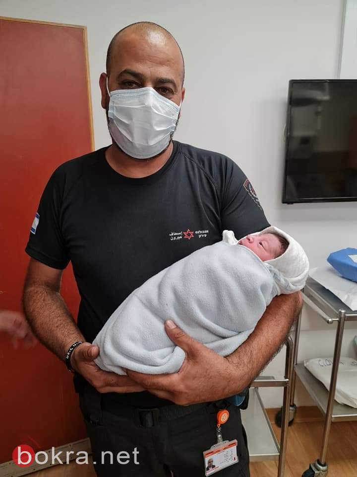 وادي عاره : إمرأة من عرعرة تضع مولودتها في سيارة إسعاف-0