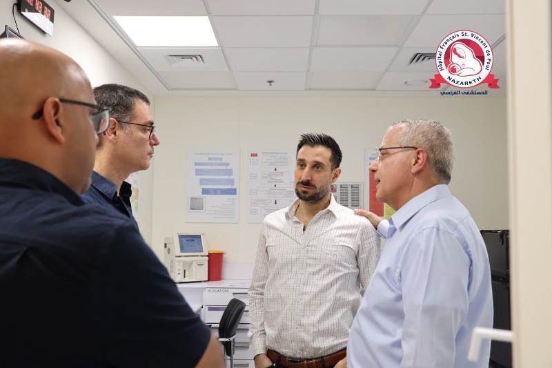 مديرعام وزارة الصحة موشيه بار سمنطوف يحل ضيفا على المستشفى الفرنسي في الناصرة-8