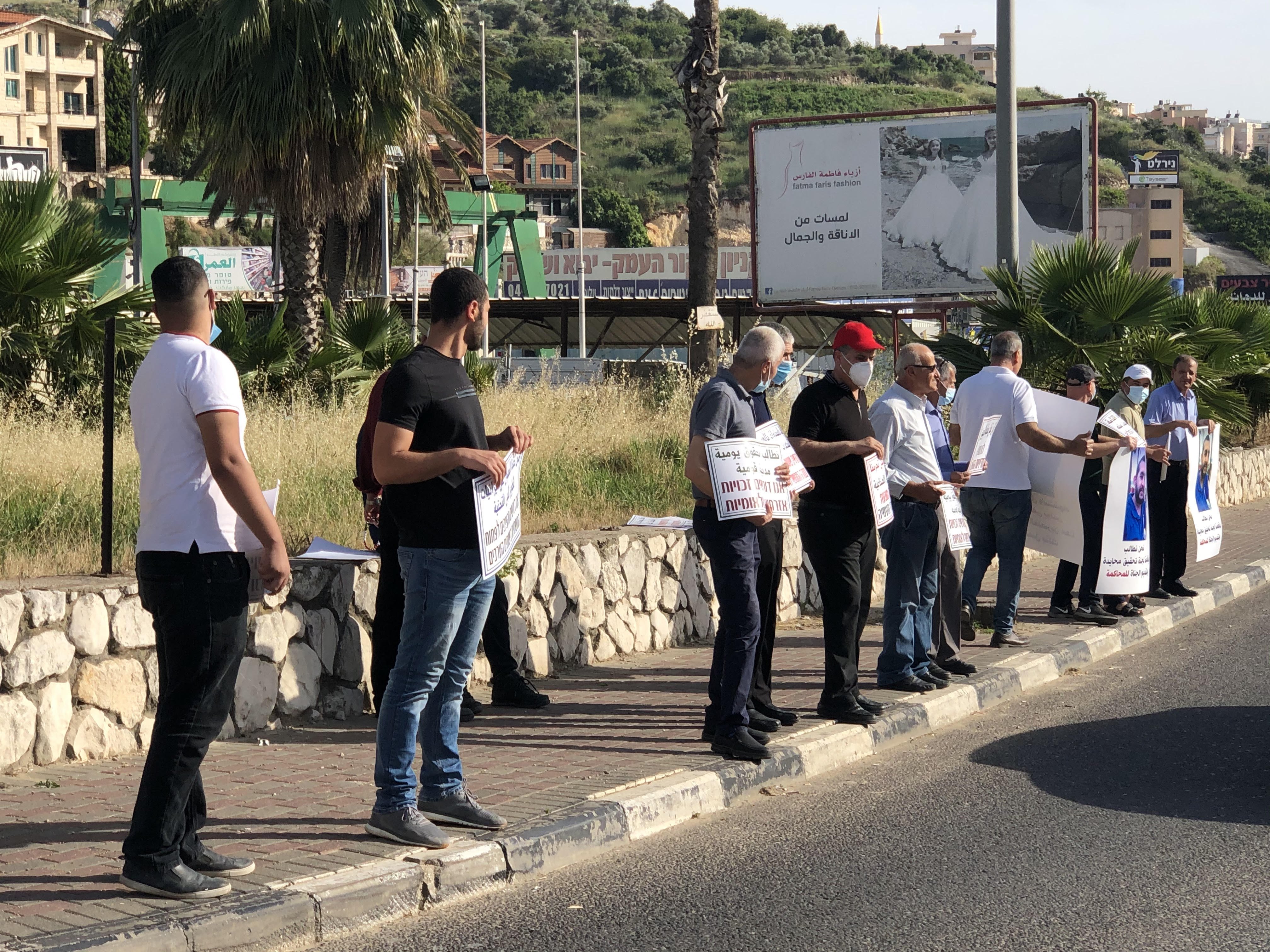 ام الفحم: العشرات يشاركون في تظاهره دعمًا للسلطات المحليّة-3