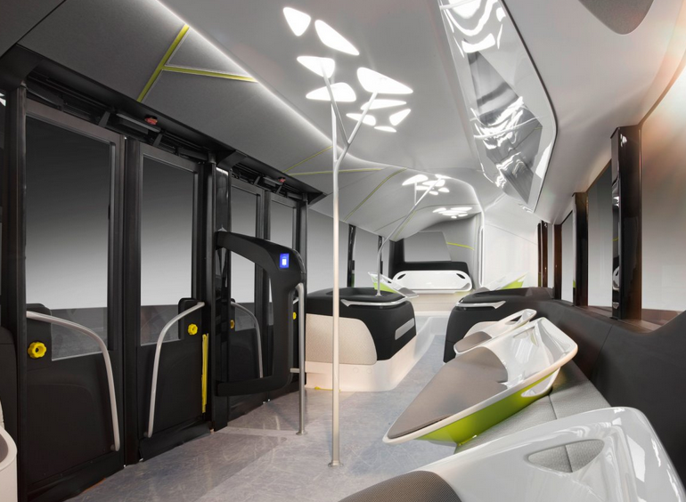مرسيدس تطلق "حافلة المستقبل" بتصميم مثير للدهشة-0