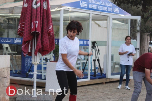 مبادرة "أنا امرأة أنا أختار" .. في نشاط رياضي بجانب "ستوديو بكرا انتخابات" في الناصرة-42