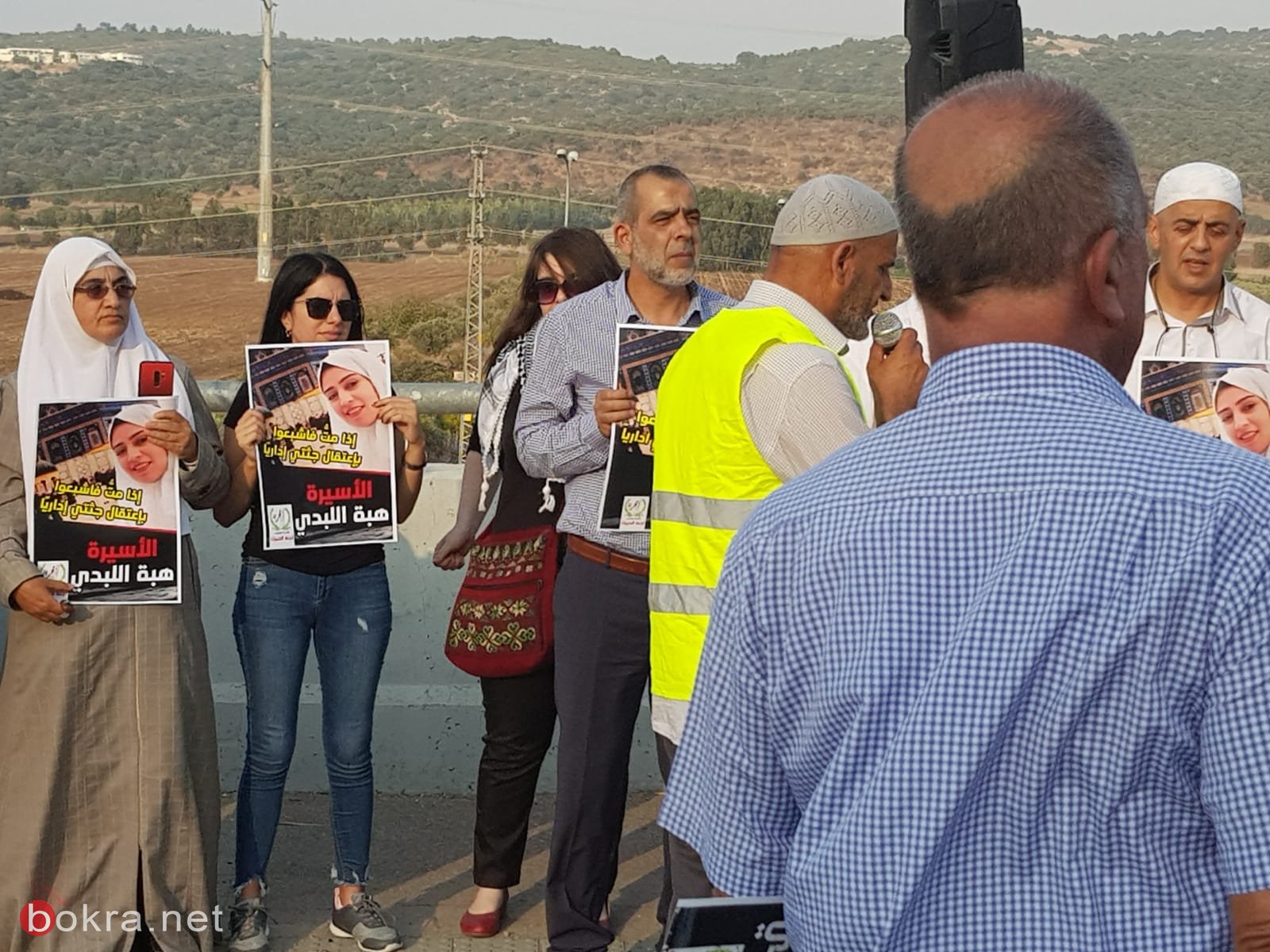 مقابل معتقل الجلمة: وقفة احتجاجية تضامنية مع هبة اللبدي -11