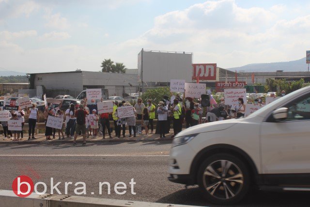 العشرات يتظاهرون في طمرة ضد ايقاف مشروع "كريف"-17