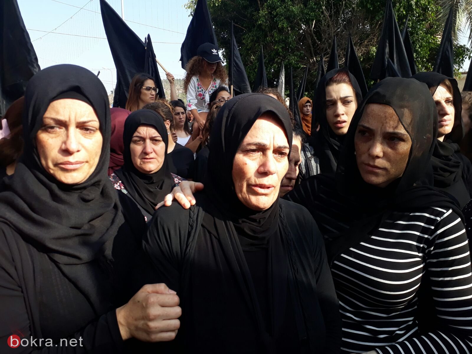 صراخ نساء ودعاء ام ثاكل في مظاهرة مجد الكروم امس ضد العنف-0