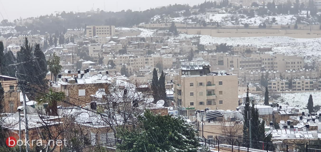 صور رائعة للثلوج في القدس-0