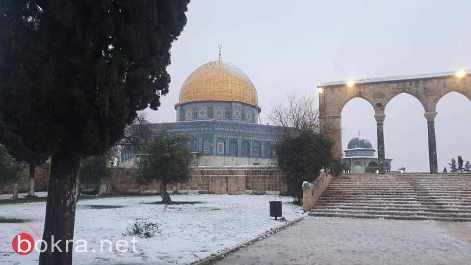 صور رائعة للثلوج في القدس-5