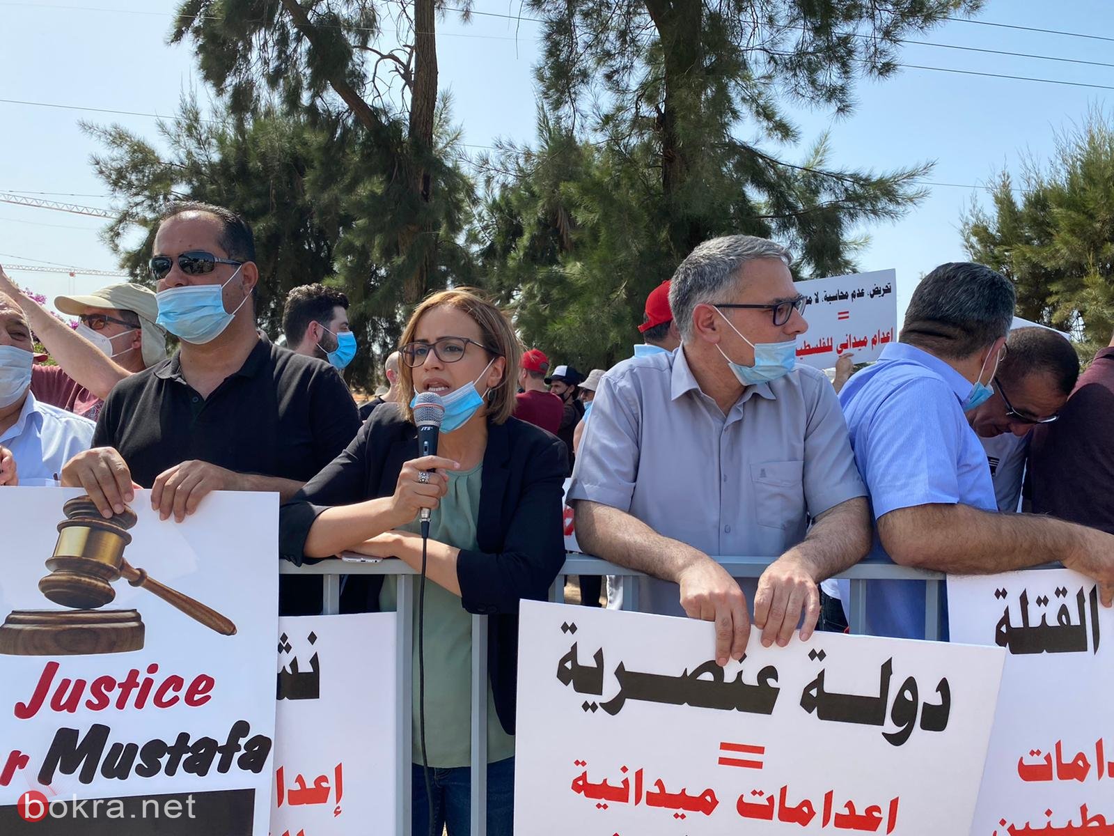"دمائنا مش رخيصة" ..تظاهرة  أمام مستشفى تل هشومر -18