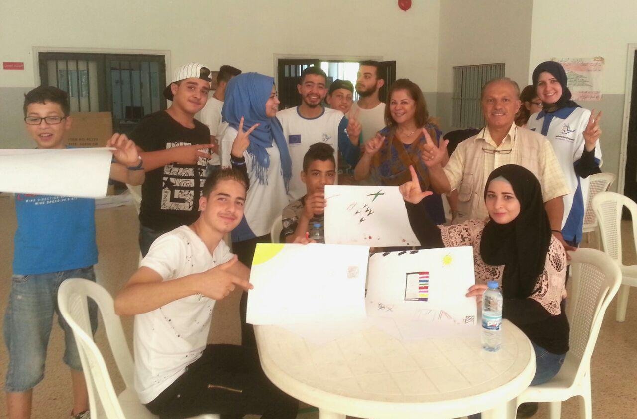 منظمة السلام الدولية ومجموعة من الشباب في الشرق الاوسط ينظمان مشروع "قطعة السلام"-1