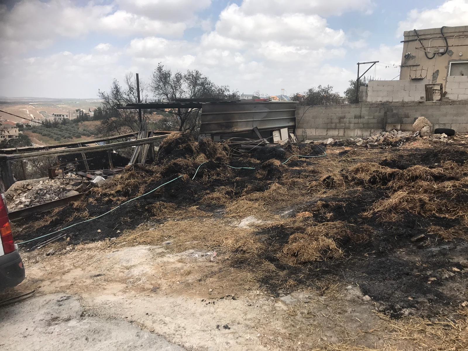 بالصور- أضرار كبيرة بالأملاك في عرعرة بسبب الحريق ومطالبات بتعويض الأهالي-11