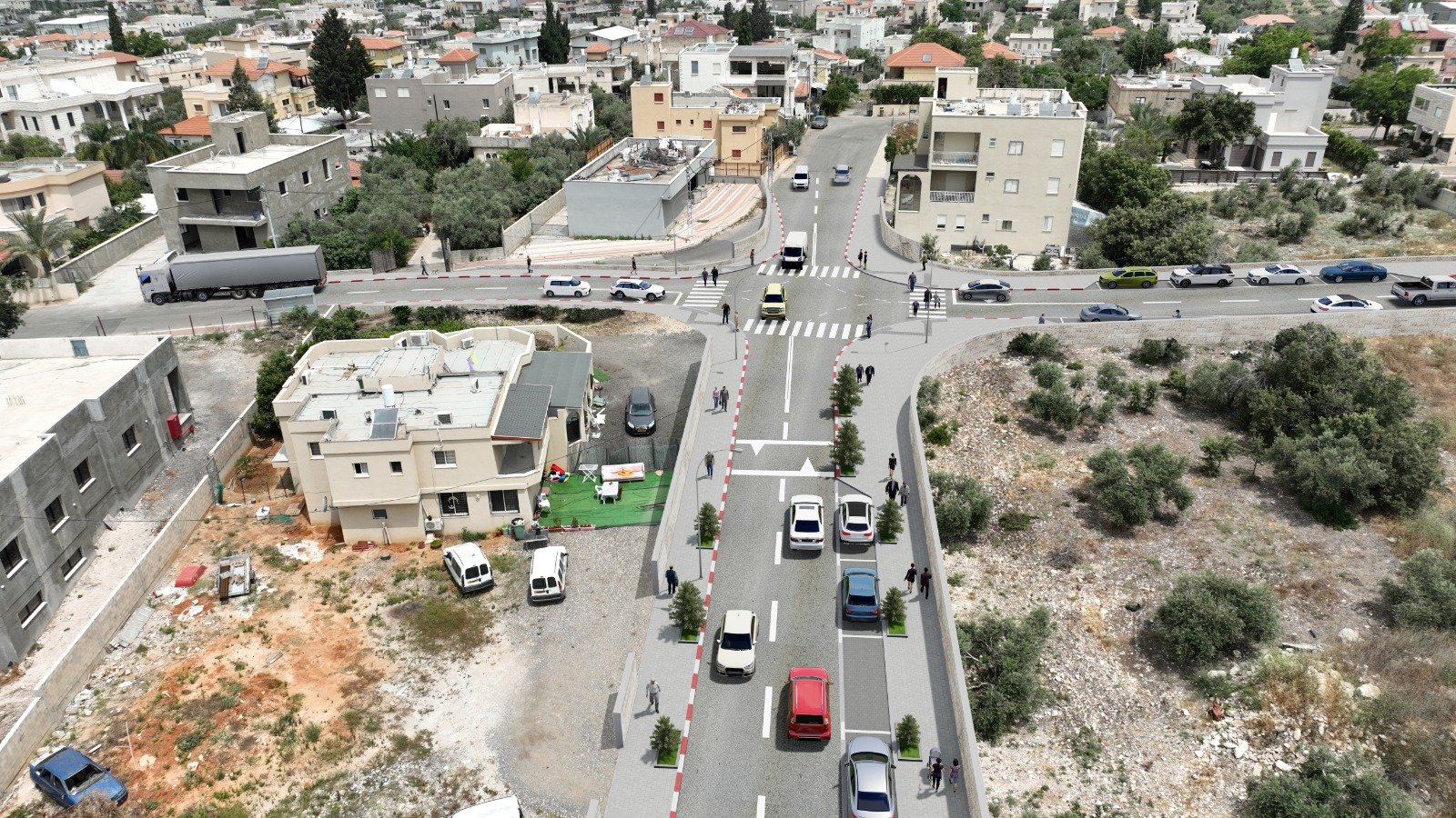 تطوير وتوسيع الشارع الغربي في مدخل كفرقرع بميزانية 22 مليون شيقل-1
