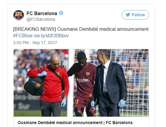 نجم برشلونة الجديد يغيب لأكثر من 3 أشهر بسبب الإصابة-0