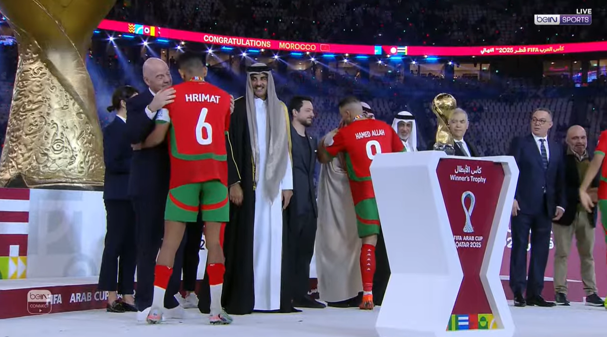 أسود الأطلس يتوجون بكأس العرب بعد فوز مثير على الأردن-1