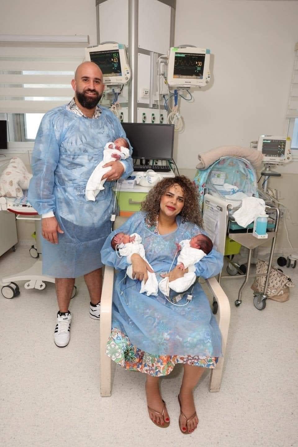 مستشفى رمبام تشهد 3 ولادات لثلاثيات بنفس اليوم-1